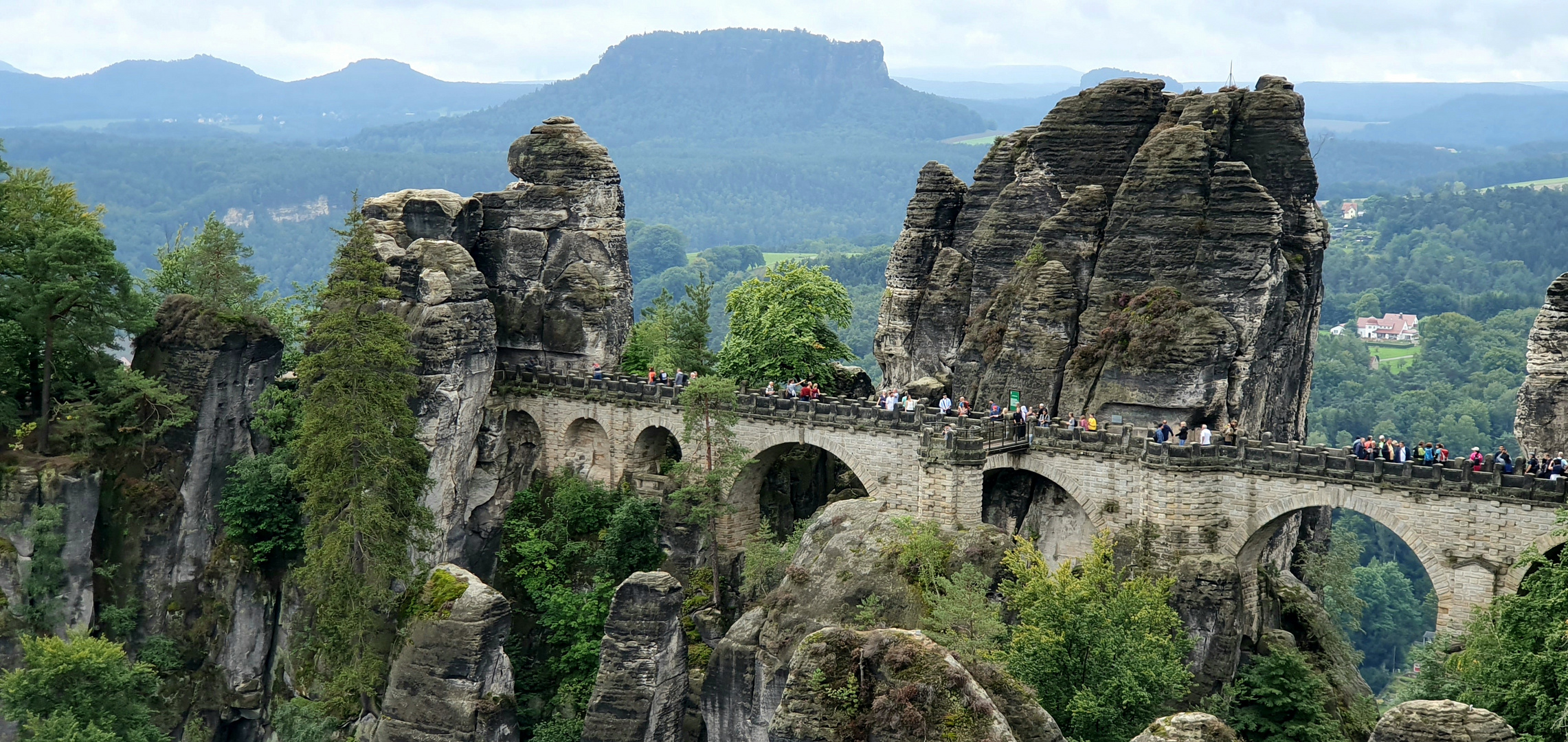 Die Bastei in der Sächsischen Schweiz