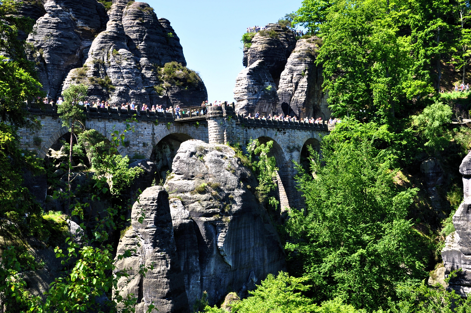 Die Bastei in derSächsischen Schweiz / im Elbsandsteingebirge --------# 1