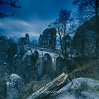 Die Basteibrücke im frühen Morgen