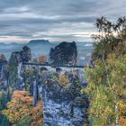 Die Basteibrücke im Herbstkleid