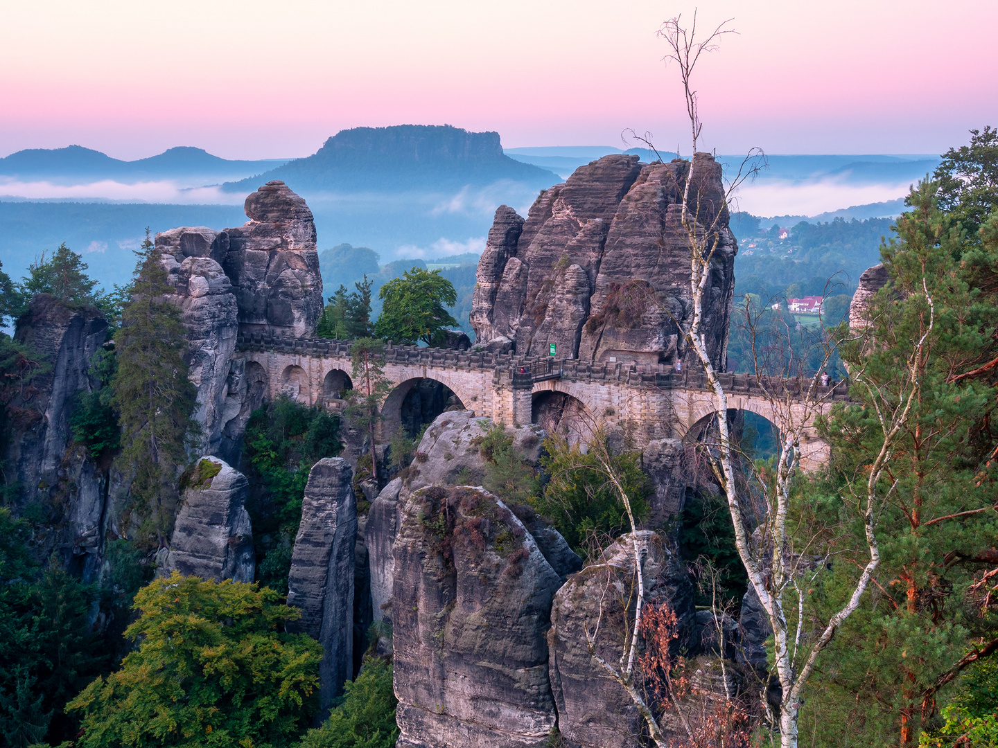 Die Basteibrücke in der Sächsischen Schweiz