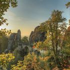 Die Basteibrücke morgens um 6-7.00Uhr.