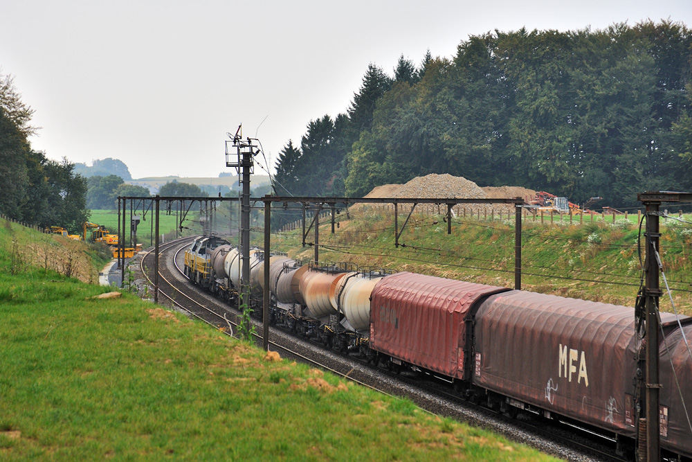 Die Baustelle rückt weiter vor nach Arlon