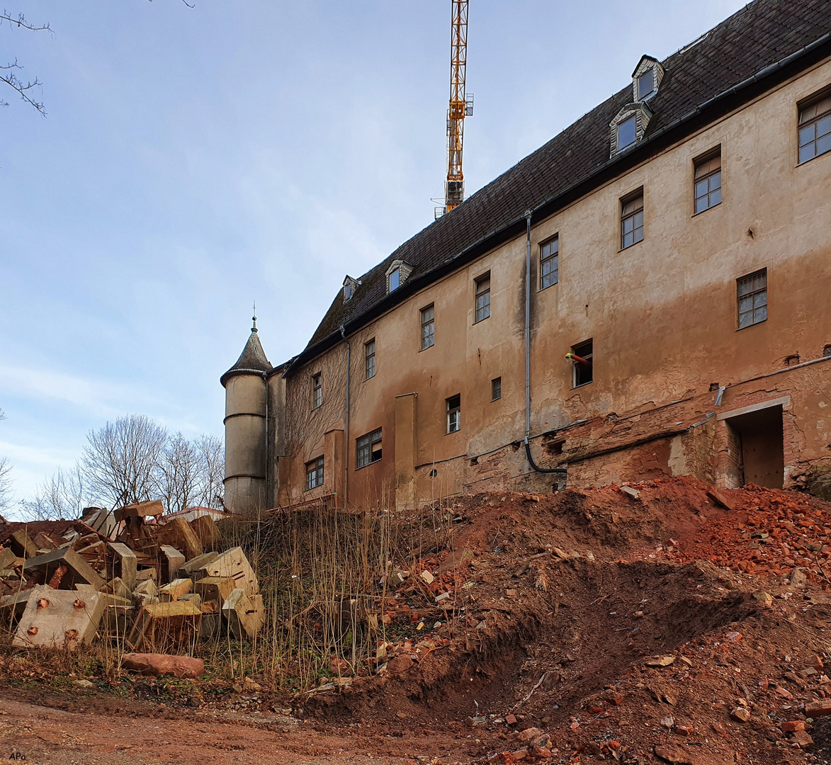 Die Baustelle Schloss Lichtenstein