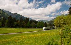 Die Bayerische Oberlandbahn kurz vor Fischbachau