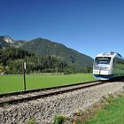 Die Bayrische Oberlandbahn auf dem Weg nach Bayrischzell