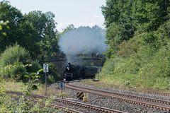 Die bayrische S3/6 wurde dem Zug zur 2.Bergfahrt vorgespannt