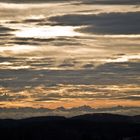 Die Bayrischen Alpen von Albstadt aus gesehen