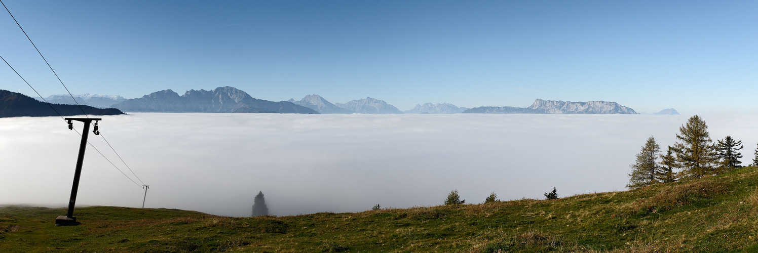 Die Berchtesgadener Alpen vom Spielberg 2