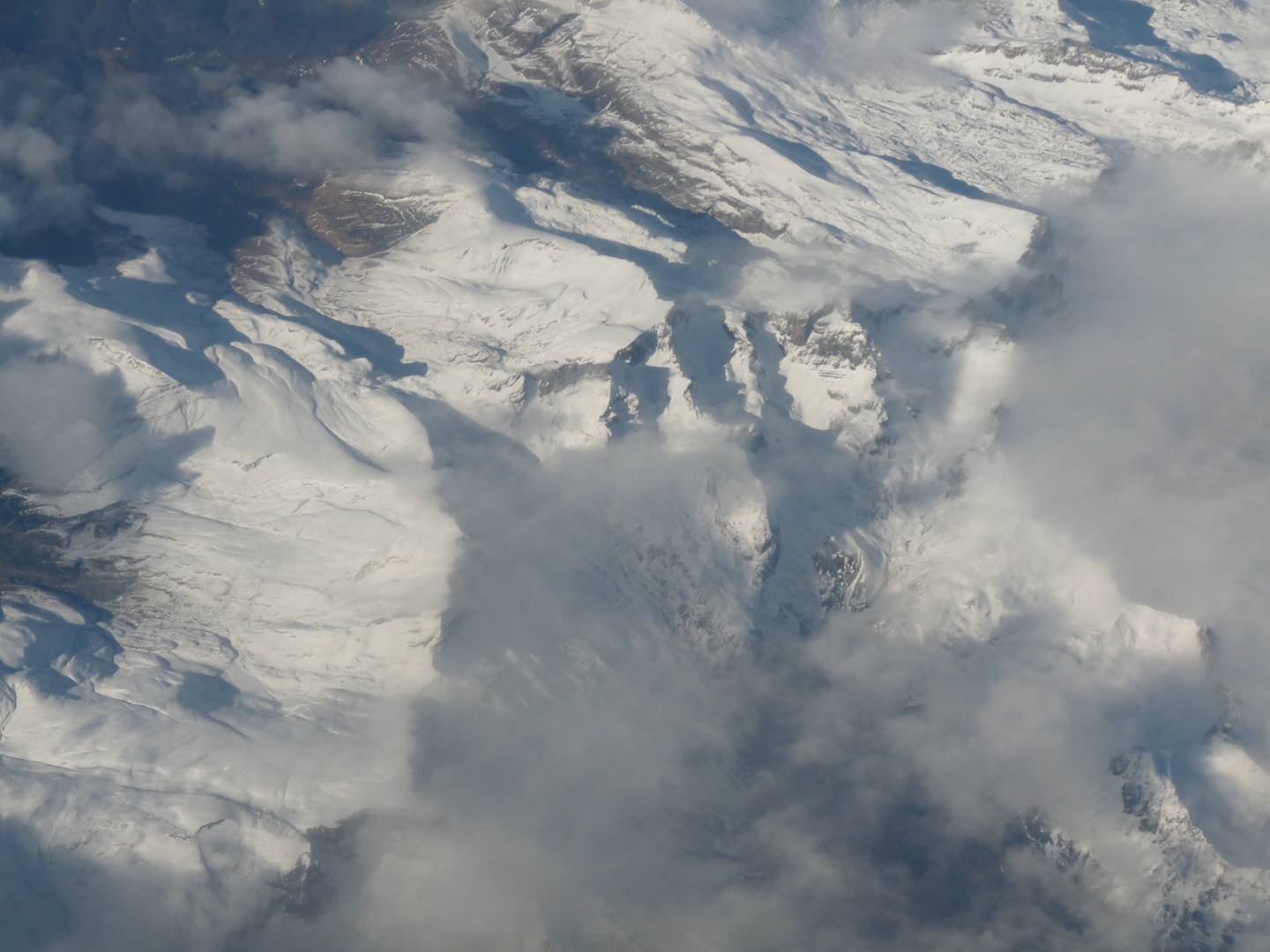 Die Berge aus der Luft