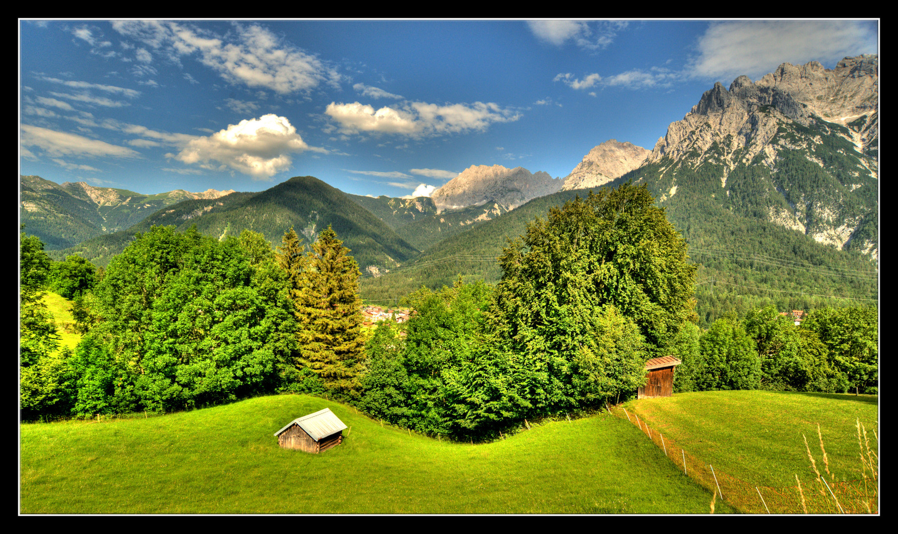 ...die Berge haben den Himmel weit geöffnet...