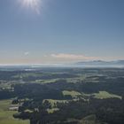 Die Berge in Sicht