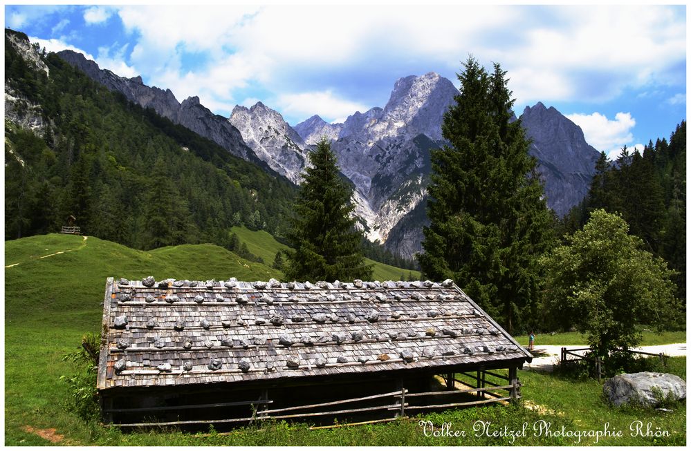 Die Berge von der Bindalm