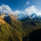 Die Berge vor Milford Sound