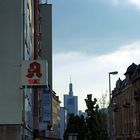 die Bergerstraße abends um 18.30 Uhr