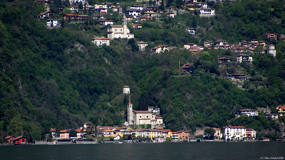 Die Berghänge am Lago di Lugano......