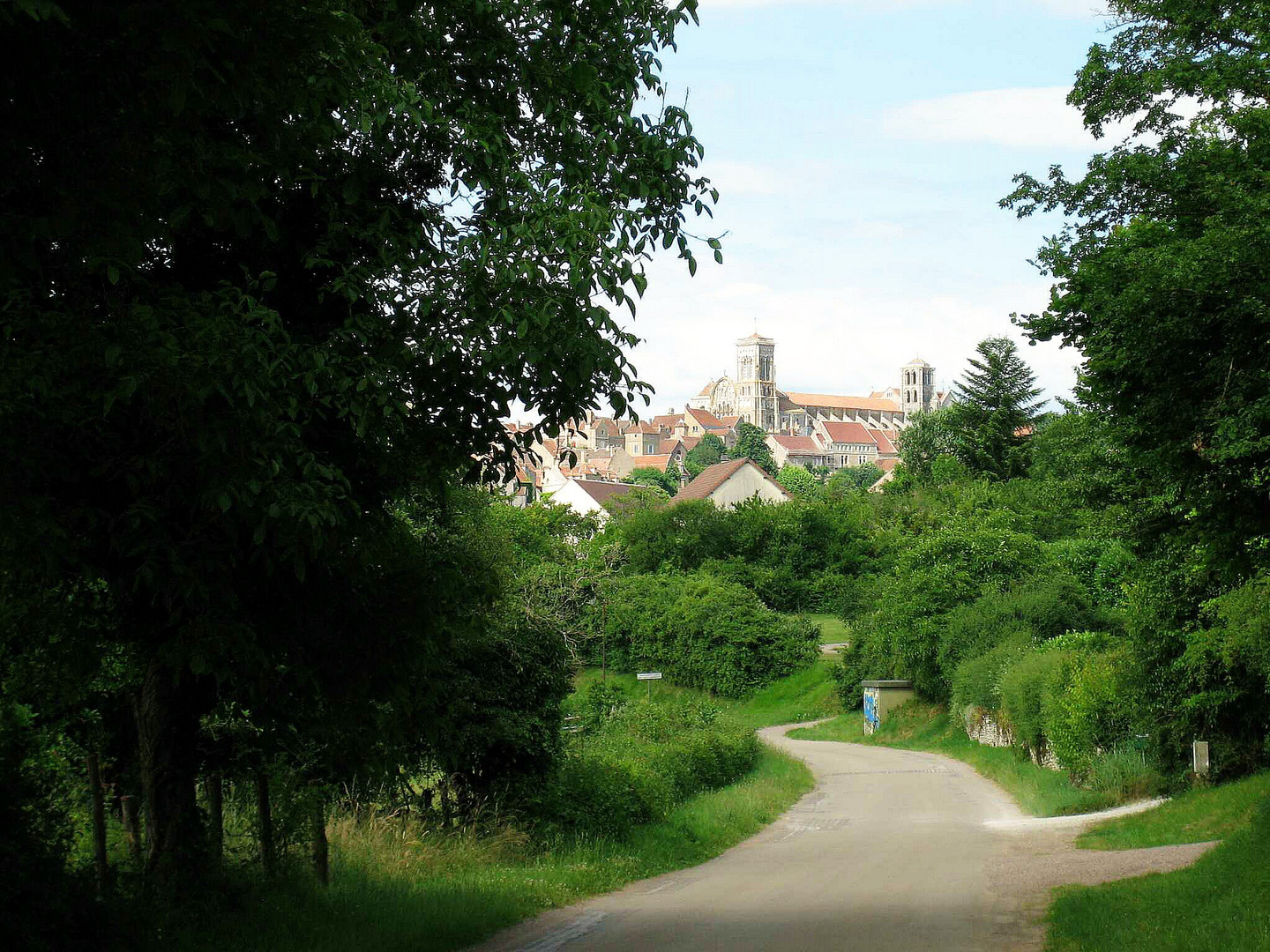 Die berühmte Basilika Maria Magdalena im Burgund in Frankreich