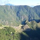 Die berühmte Inka-Stadt Machu Picchu in der Morgensonne