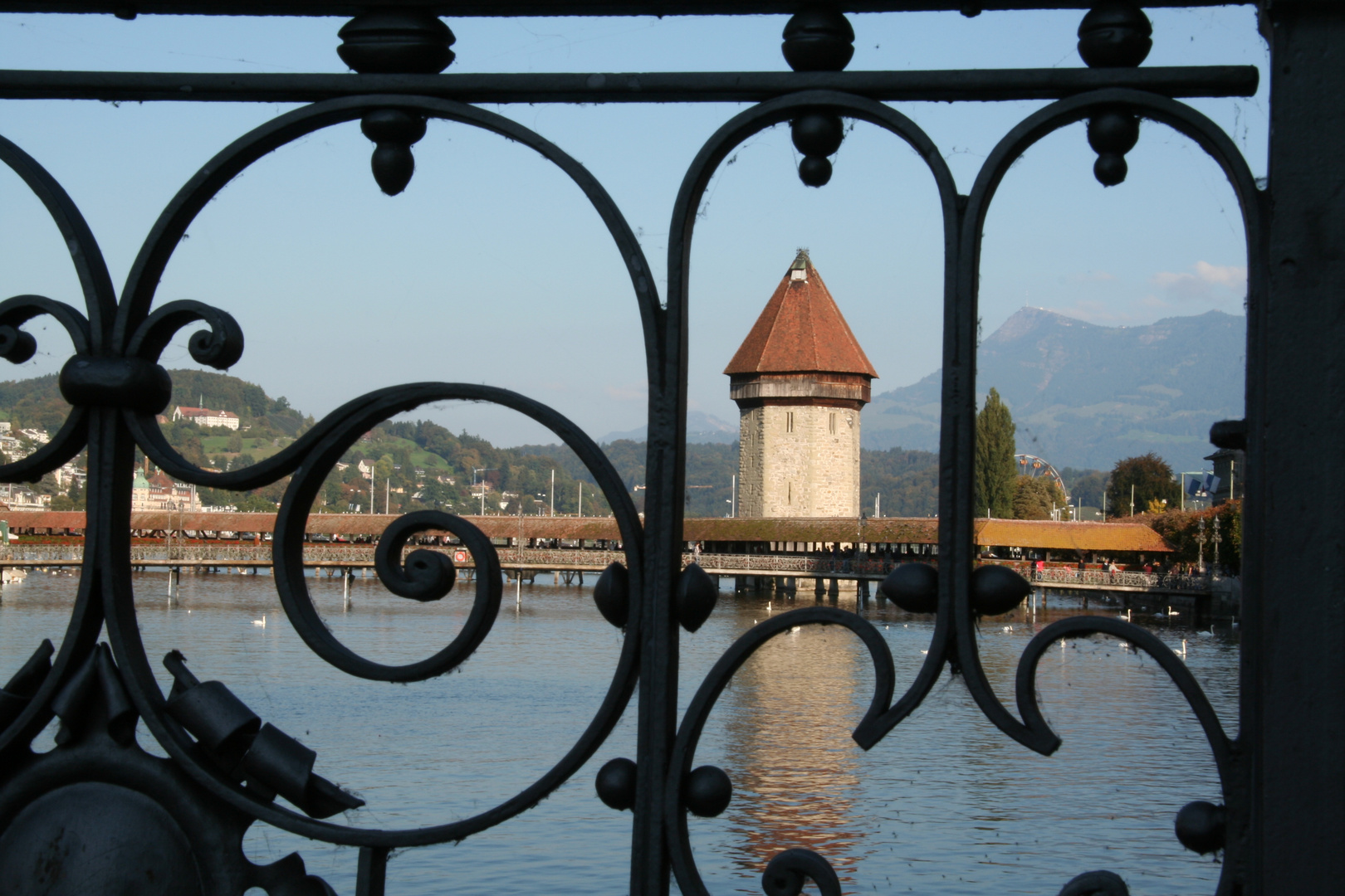 Die berühmte Kapellbrücke in Luzern.