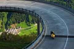 Die berühmte Kurve auf der Gotthardpass-Strasse