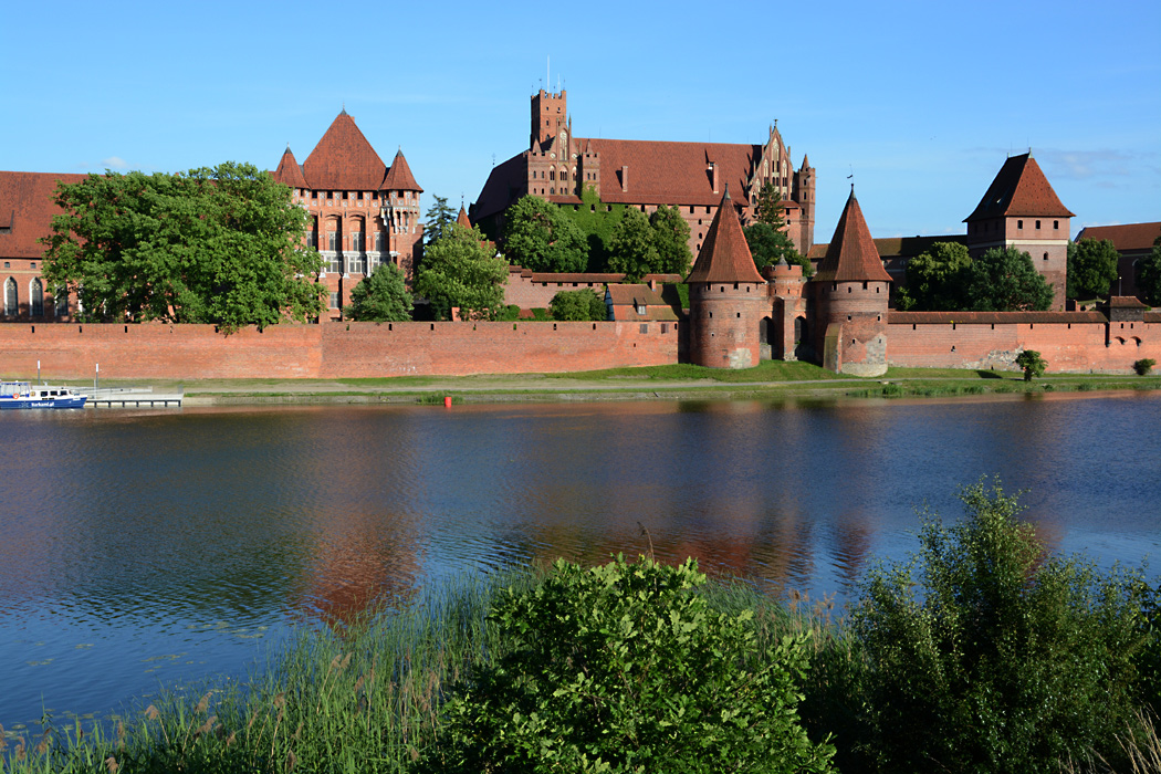 Die berühmte Marienburg an der Nogat