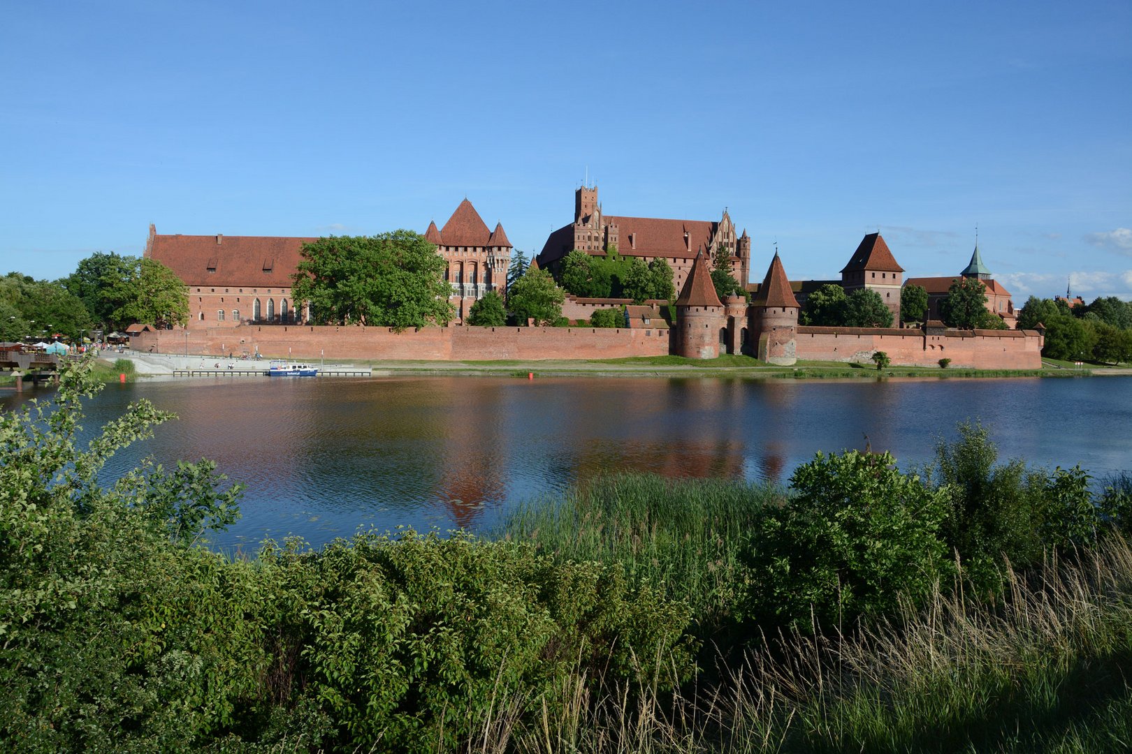 Die berühmte Marienburg an der Nogat