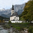 Die berühmte römisch- katholische Kirche in Ramsau bei Berchtesgaden 