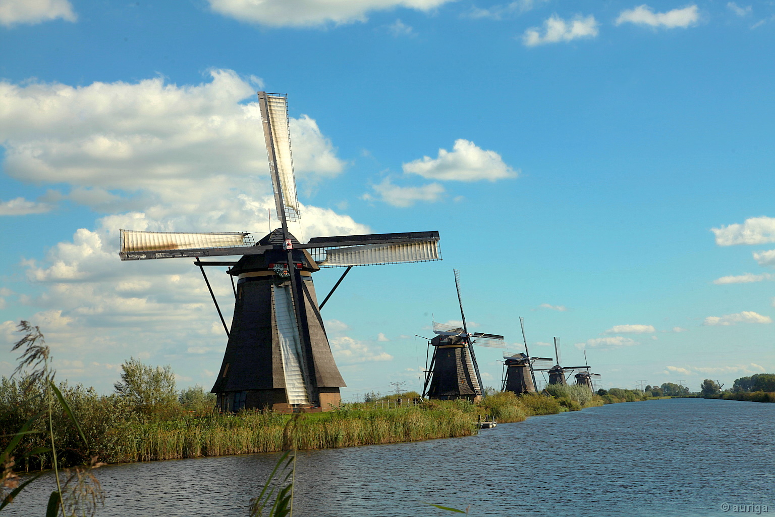 Die berühmten Mühlen von Kinderdijk