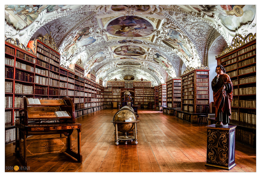 Die Bibliothek im Kloster Strahov - Prag