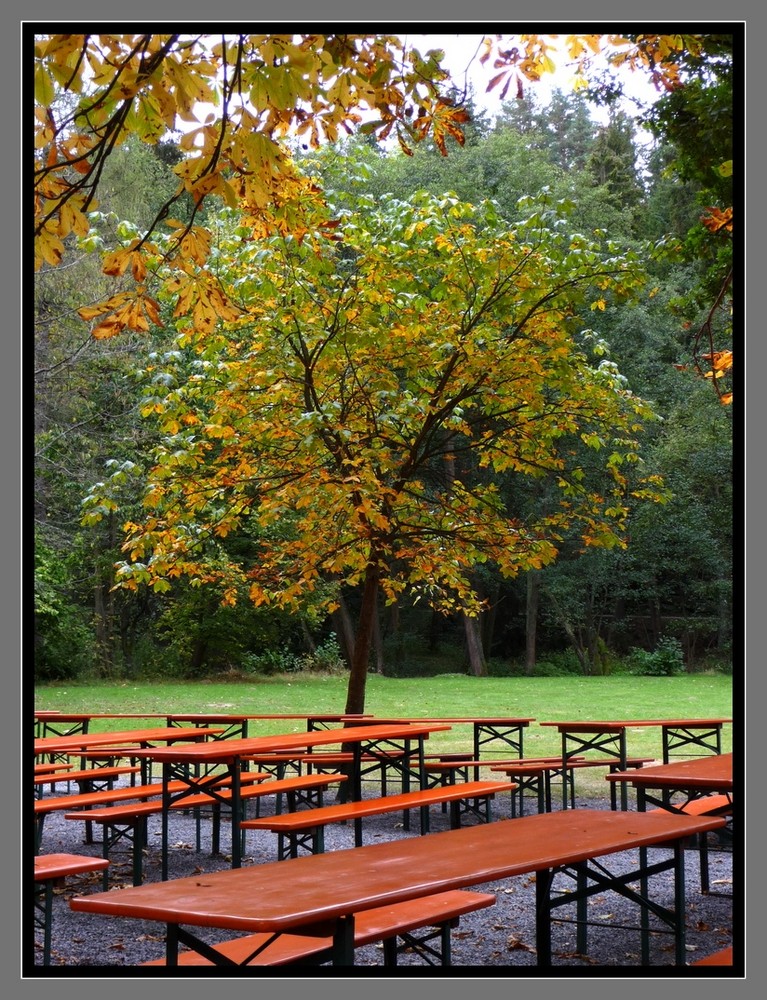 Die Biergartensaison ist wohl beendet