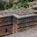 Die Biete Ghiorgis der Felsenkirchen von Lalibela