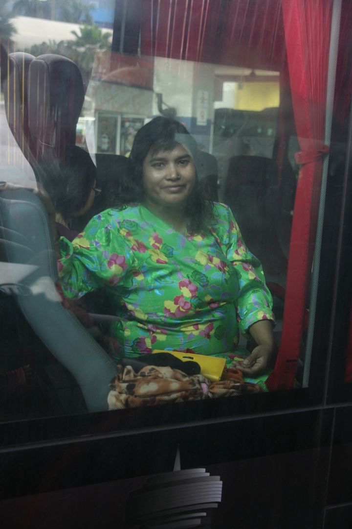 Die Bild habe ich im Bus nach Port Dickson gemacht