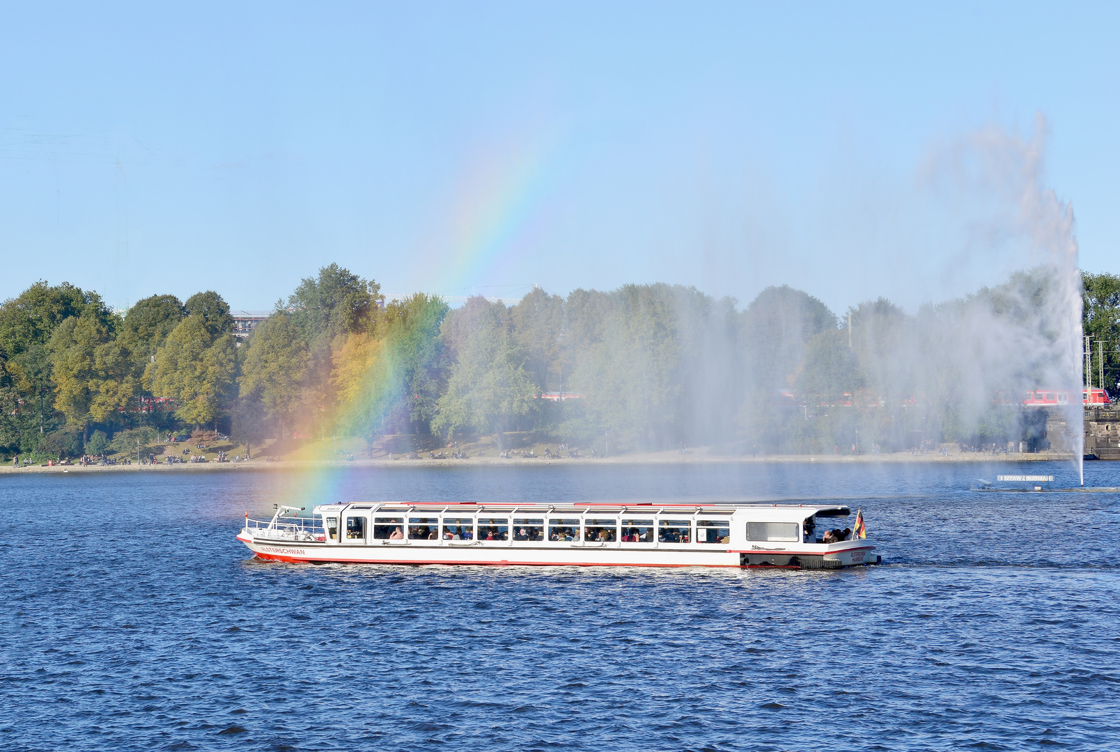 Die Binnenalster in Hamburg