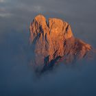 Die Bischofsmütze ragt aus dem Nebel