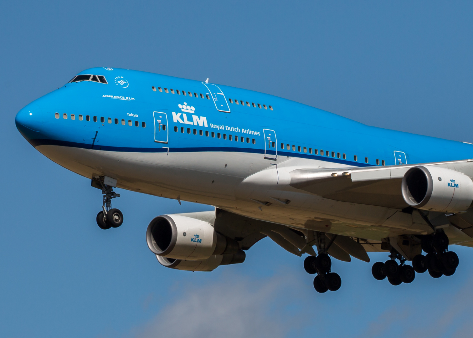 Die blaue 747