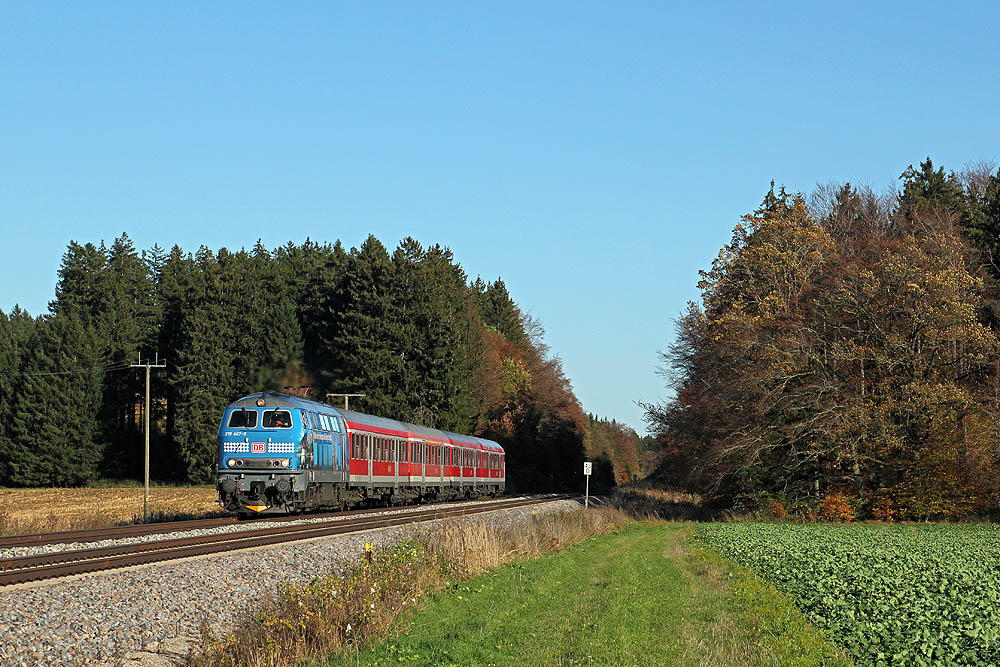 Die "Blaue" auf dem Weg nach Memmingen