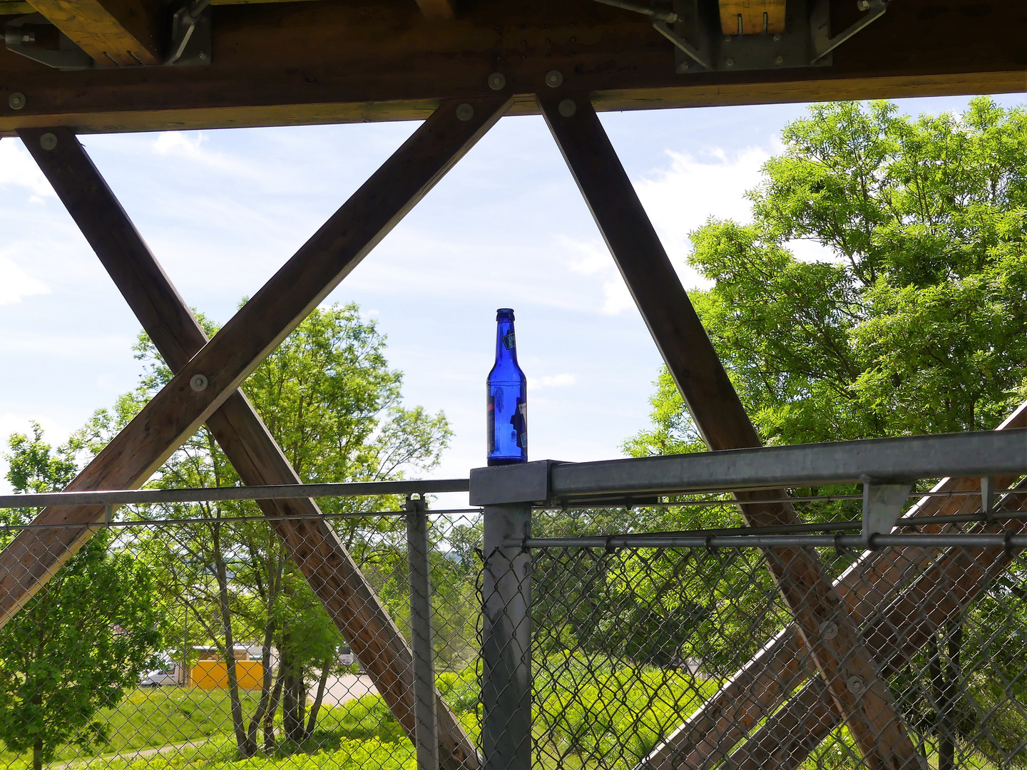 die blaue Flasche