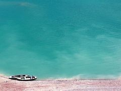 die blaue Lagune am Sylvensteinspeicher südlich von München