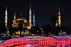 Die Blaue Moschee - Bei Nacht