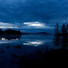 Die "Blaue Stunde" am Raanujärvi.