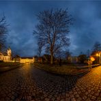 Die blaue Stunde am Schloss Rathmannsdorf