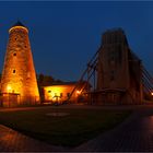 Die blaue Stunde am Soleturm und Gradierwerk...