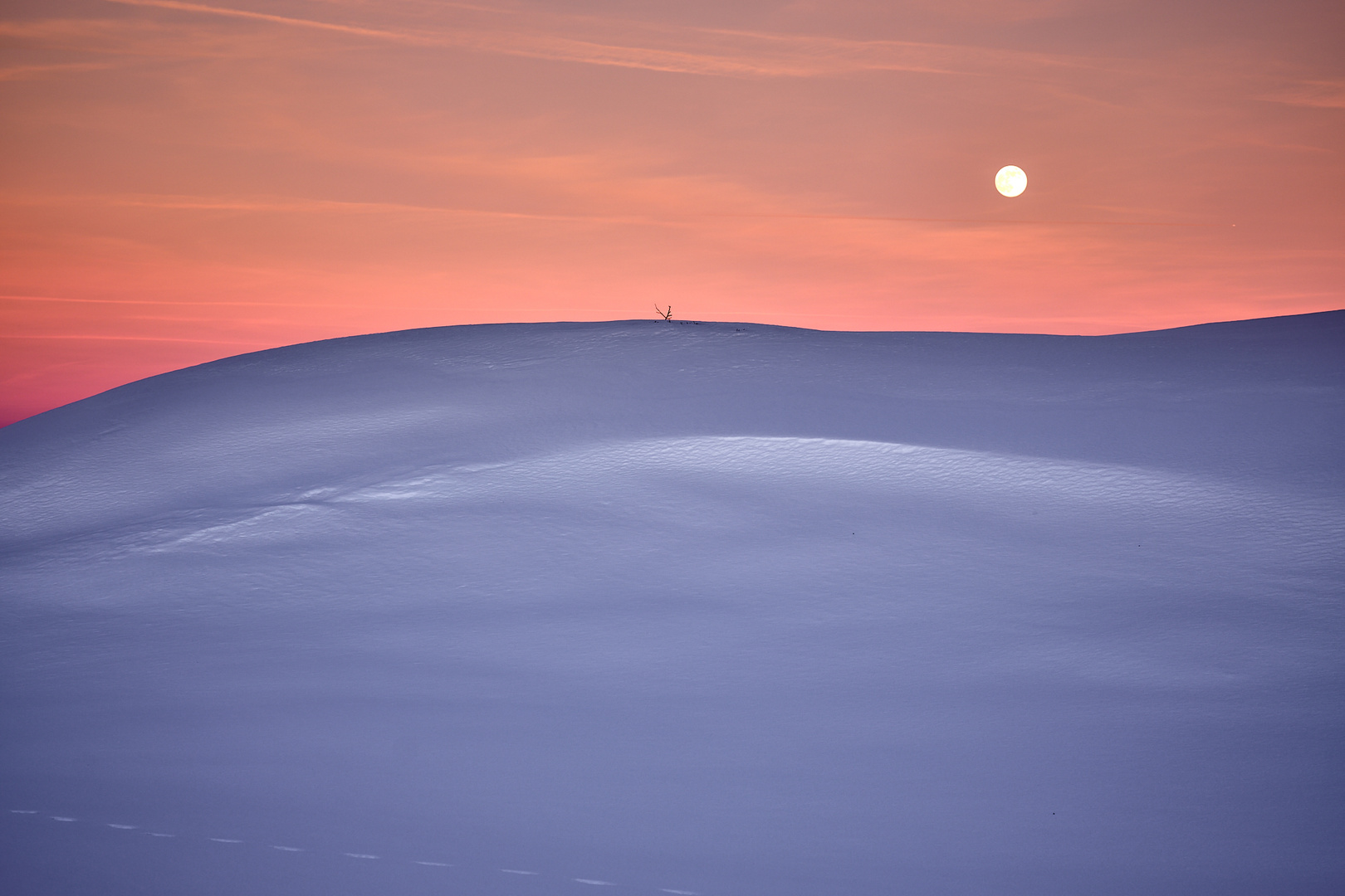 Die blaue Stunde in orange