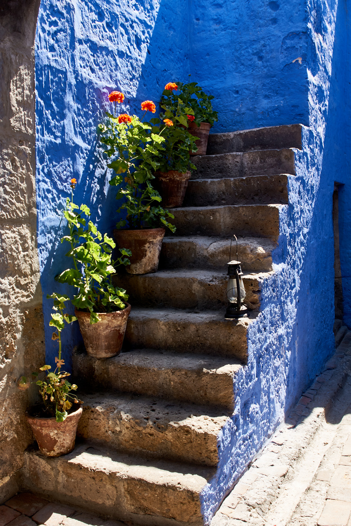 die blaue Treppe