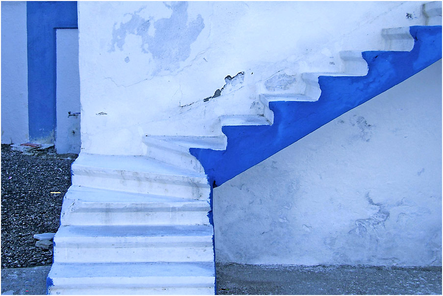 Die blaue Treppe