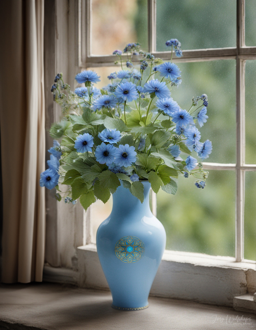 Die blaue Vase