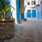 die blauen Straßen von Chefchaouen-Marokko