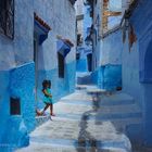 die blauen Straßen von Chefchaouen-Marokko