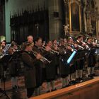 Die Blechbläser der Wangener Stadtmusik in der Stadtkirche St. Martin: