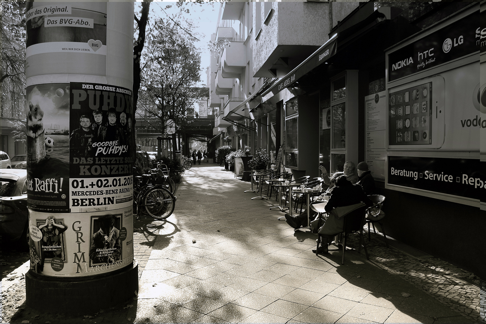 Die Bleibtreustraße in Berlin Charlottenburg